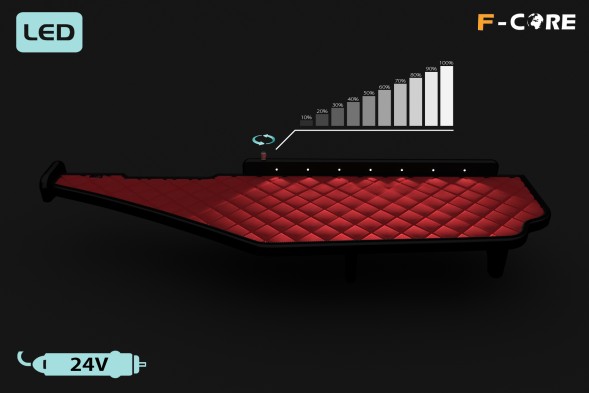 F-CORE 5904193025299 Полка TIR MERCEDES ACTROS MP4 11-19 cockpit led peak