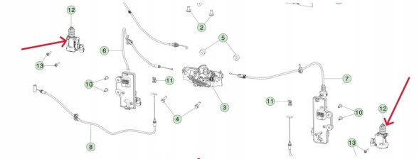1033010-00-C_Click_Parts TESLA MODEL S X 3 ПРИВІД ВІДКРИТТЯ КАПОТУ 1033010-00-C