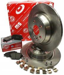 Master-Sport Germany 24011101451-PCS-MS ГАЛЬМІВНИЙ ДИСК MS задній L/P FORD FOCUS І Гальмівний диск + Master-Sport Germany 13046027222N-SET-MS Набір гальмівних колодок, дискові гальма