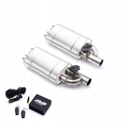 RM Motors PROM.2XEV03 Набір прохідних глушників з електричним клапаном