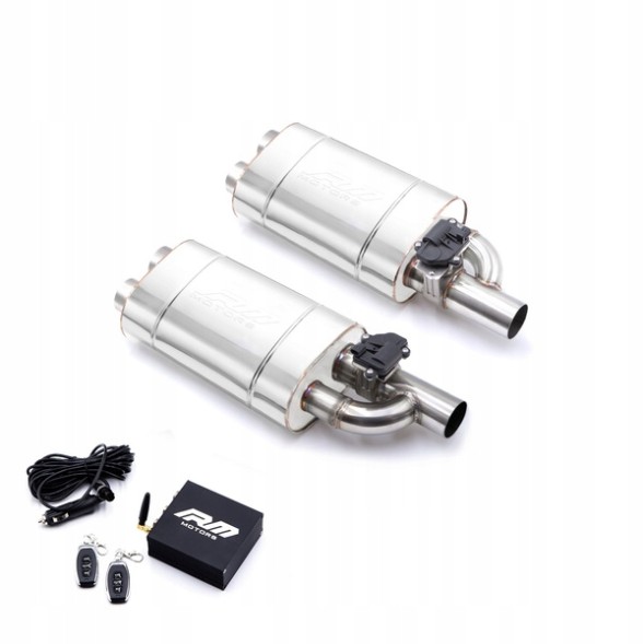 RM Motors PROM.2XEV03 Набір прохідних глушників з електричним клапаном