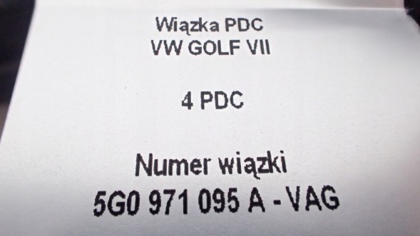 VAG-SYSTEM 5G0971095A zestaw Пучок бампера vw гольф vii 5g0971095a комплект напр