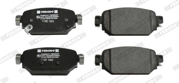FDB5247 FERODO Комплект гальмівних колодок з 4 шт дисків