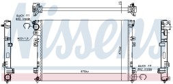 61875A NISSENS Радіатор системи охолодження