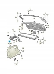 Volkswagen OE 2GA867427DCA9 Килим багажника, чорний Оригінал VW