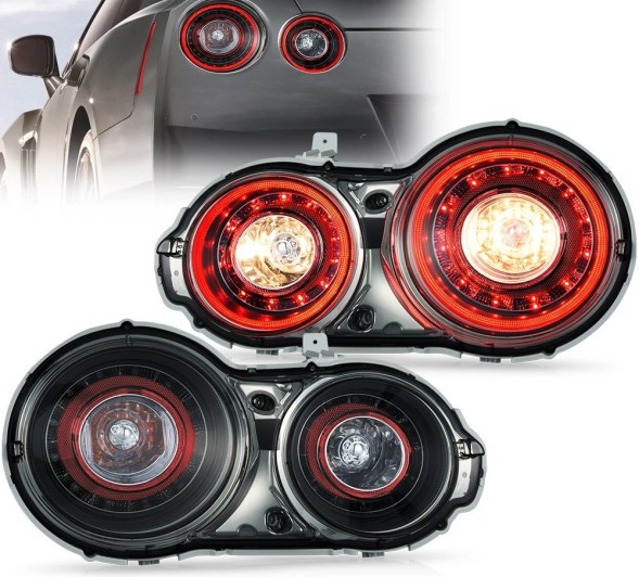 VLAND LDNI14 270091-2 MHM Комплект задніх ліхтарів Vland Led Neon Tuning Lift-look Nissan GTr GT-r r35 2008-2025