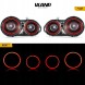 VLAND LDNI14 270091-2 MHM Комплект задніх ліхтарів Vland Led Neon Tuning Lift-look Nissan GTr GT-r r35 2008-2025