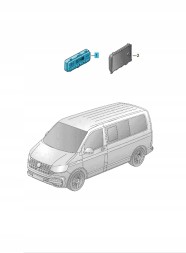 Volkswagen OE 7LA907049DWZU Дисплей з електронним блоком керування ASO VW