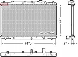 Denso DRM40052 Радіатор, система охолодження двигуна denso drm40052