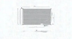 MAGNETI MARELLI 350203738000 Конденсатор радіатора кондиціонування повітря 350203738000