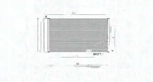 MAGNETI MARELLI 350203738000 Конденсатор радіатора кондиціонування повітря 350203738000