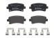 P59059 BREMBO Комплект гальмівних колодок з 4 шт дисків