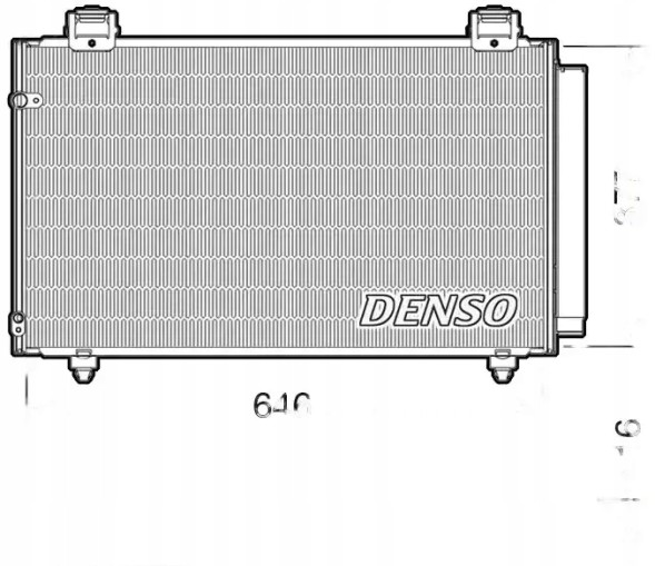 Denso DCN50043 Конденсатор радіатора кондиціонування повітря з осушувачем