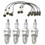 Китай BSCH-664-339 4X Свічки запалювання Bosch + Комплект проводів запалювання Bosch - AUDI 80