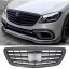 Китай 13223 Решітка радіатора (муляж) Mercedes S-Class W222 AMG Style, чорний глянець