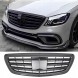 Китай 13223 Решітка радіатора (муляж) Mercedes S-Class W222 AMG Style, чорний глянець