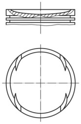 030 89 02 MAHLE ORIGINAL Поршень