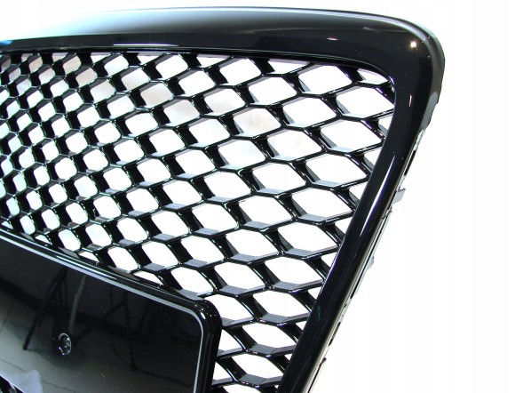 AD ADGRA6C6RSB Муляж решітки Audi A6 C6 4F 2008-11 чорний глянець соти RS look!
