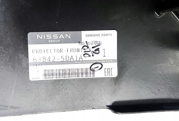 Infiniti OE 63842-5DA1A Підкрилок передній ПРАВИЙ INFINITI Q30 QX30 2015-2022 OE