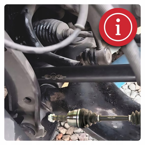 BRV B1476 ПІВВІСЬ ПРАВА FIAT GRANDE PUNTO (199) 1.9 D Multijet MANUAL НОВА