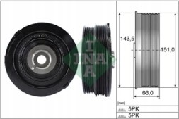 BMW OE 544006910 MS14NC3 РЕМІННЕ КОЛЕСО ВАЛА 2.0 Д BMW E46 E39 320 520 318 D 544006910
