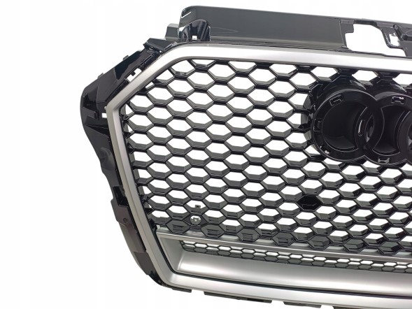PA 8V3853651AA PLASTER MIODU SILVER РЕШІТКА РАДІАТОРА AUDI A3 8V LIFT 2016 2017 2018 2019 2020 ДИЗАЙН RS3 СОТОВИЙ