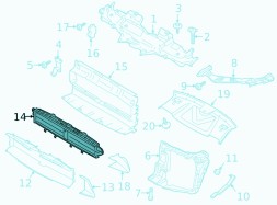 Китай addparts95B121257 НАПРАВЛЯЮЧА ПОВІТРЯ ПОВІТРОВІД КАНАЛ PORSCHE MACAN 95B 95B121257 2015-2025
