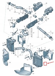 SRLine 14858693696 Інтеркулер audi q8 2018 - 2024 / прав