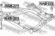 NTY 54400-JY20A Комплект втулок санок Re Koleos Nissan NTY