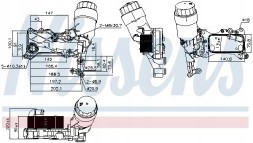 Nissens 90836 Охолоджувач моторного масла 90836 nissens