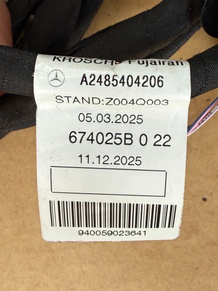 Mercedes-Benz OE mercedes glb x248 a2485404206 2485404206 wiązka zderzaka przód czujniki pdc instalacja oem oe oryginał MERCEDES GLB X248 ДРІТ ЗЧЕПЛЕННЯ ПЕРЕДНЬОГО БАМПЕРА A2485404206 + ДАТЧИКИ PDC