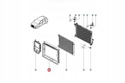 Renault OE 215595656R Повітряне кермо корпусу радіатора renault megane iv scenic 4 talisman
