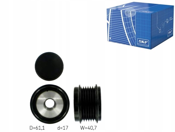 SKF SKFVKM 03110/RS2 Муфта генератора односходна skf 06h903119
