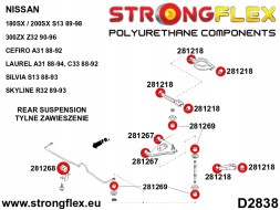 Strongflex 5902553521849 Комплект підвіски R32 AWD SPORT - Nissan Skyline
