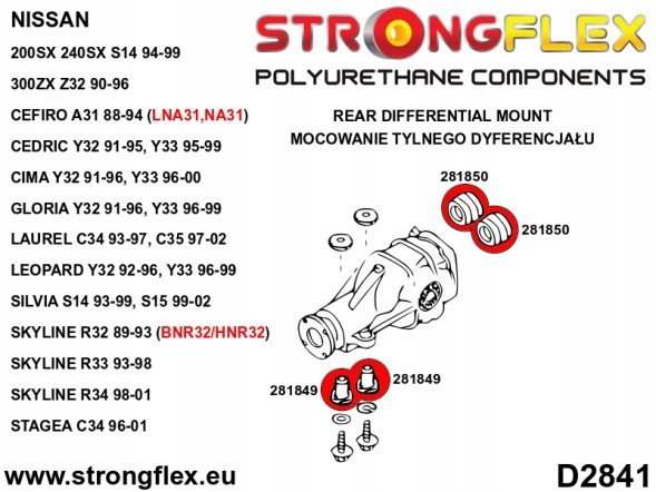 Strongflex 5902553521849 Комплект підвіски R32 AWD SPORT - Nissan Skyline