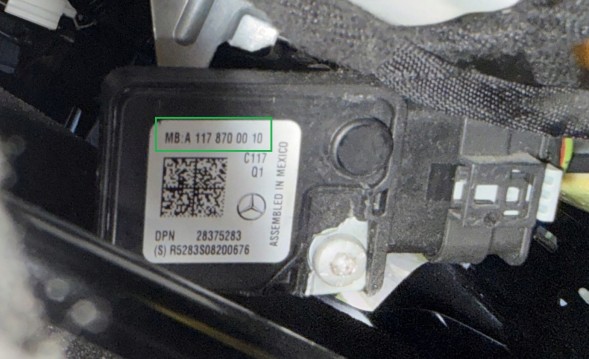 KDL Technologies 050078 Емулятор килимка сидіння A 117 870 00 10 / A1178700010 та застібки ременя безпеки з роз'ємами
