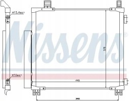 Nissens 940136 Очищувач радіатора кондиціонера 940136 nissens