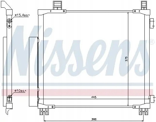 Nissens 940136 Очищувач радіатора кондиціонера 940136 nissens