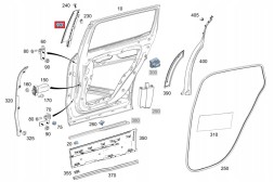 Mercedes-Benz OE A2477320100.A 247 732 01 00.A2477323701.A 247 732 37 01. ДВЕРНА ПЛАНКА ЛІВА ЗАДНЯ A2477320100 MERCEDES EQB X243 W243 GLB X247