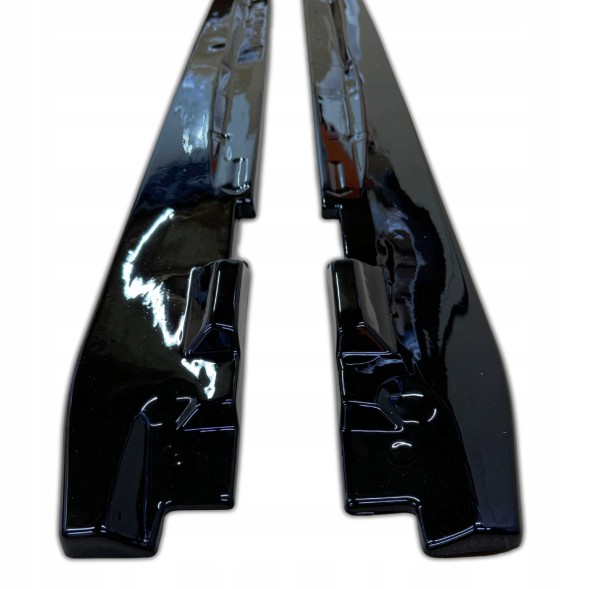 Китай Dokładki boczne AUDI A5 8T S LINE COUPE 2007-2016 Накладки на пороги AUDI A5 8T S LINE COUPE 2007-2016 Чорний глянець пороги