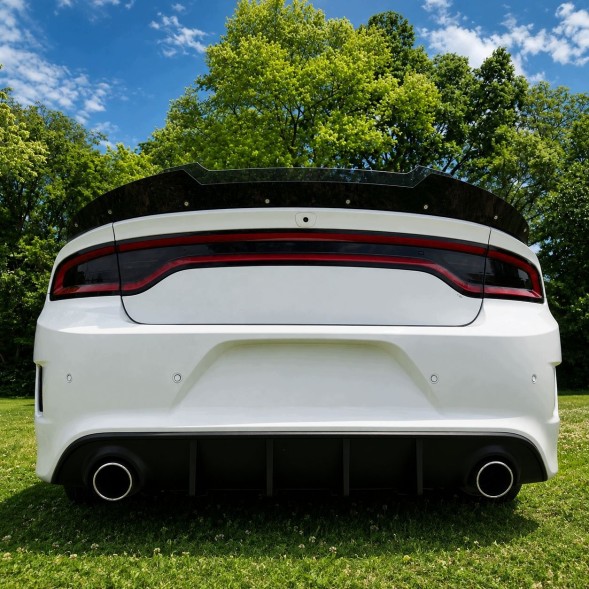 JGD ATTACK JGD-CHAR15-RSSRT8GB+JGD-CHAR15-RSWBV2 Спойлер Lotka SRT - Чорний глянець + Wicker Bill для DODGE CHARGER 2015-2023