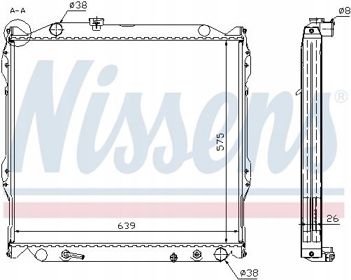 Nissens 64637A Охолоджувач води - nissens 64637а