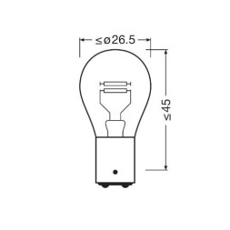 7528ULT 2BL OSRAM Автолампа Osram 12V P21 5W комп кт 2шт