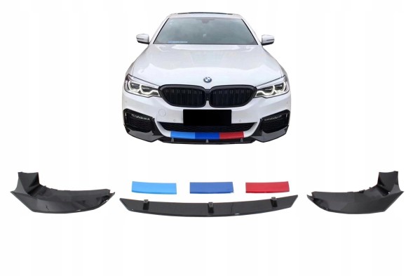 Китай J_FBSBMG30M5_BM НАКЛАДКА НА ПЕРЕДНІЙ БАМПЕР BMW 5 G30 G31 (2017+) M5 LOOK ЧОРНИЙ ГЛЯНЦЕВИЙ