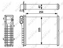 NRF 54239 Nrf обігрівач renault espace ii 91-96, 54239