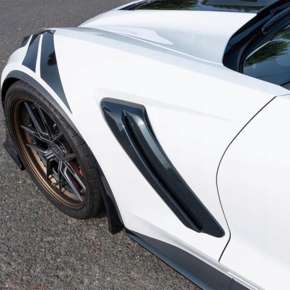 Китай JGD-CORVC7-FMFGB Бризковики передні – Чорний Глянець CHEVROLET CORVETTE C7 2014-2019