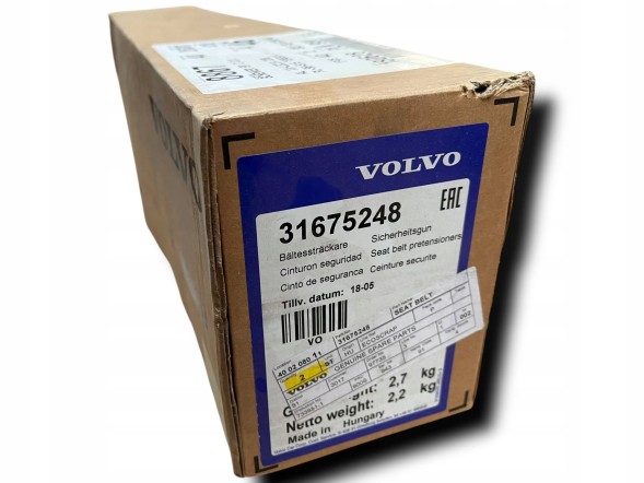 Volvo OE D60 VOLVO V90 16-24 ПОЯС БЕЗПЕКИ ПРАВИЙ ОРИГІНАЛ 31675248 ЗА ШТУКИ !J