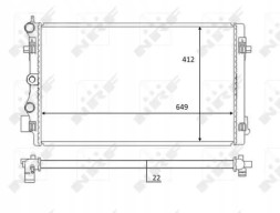 NRF 59056 Охолоджувач води 59056 nrf seat vw ibiza