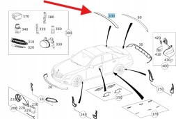 Mercedes-Benz OE 212 793 03 88 ДОДАТКОВИЙ ВЕРХНИЙ СПОЙЛЕР MERCEDE E A2127930388