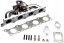 TA-Technix 77AU003-7 Турбоколектор TA TECHNIX 77AU003 T25 1.8T 20V SEAT LEON (1M1)